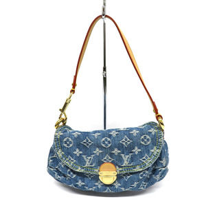Louis Vuitton Mini Pleaty Monogram Denim Jacquard Weave Blue Handbag